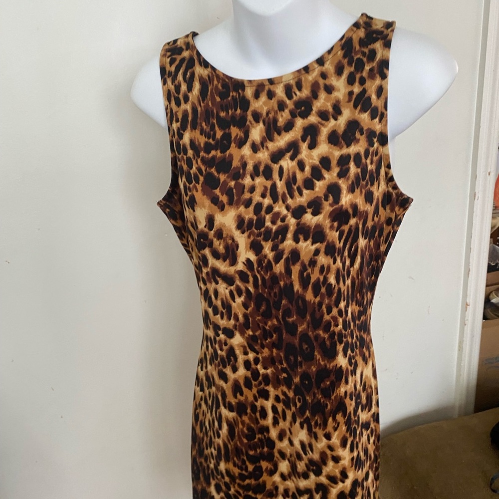 Cheetah dress mesh at the bottom